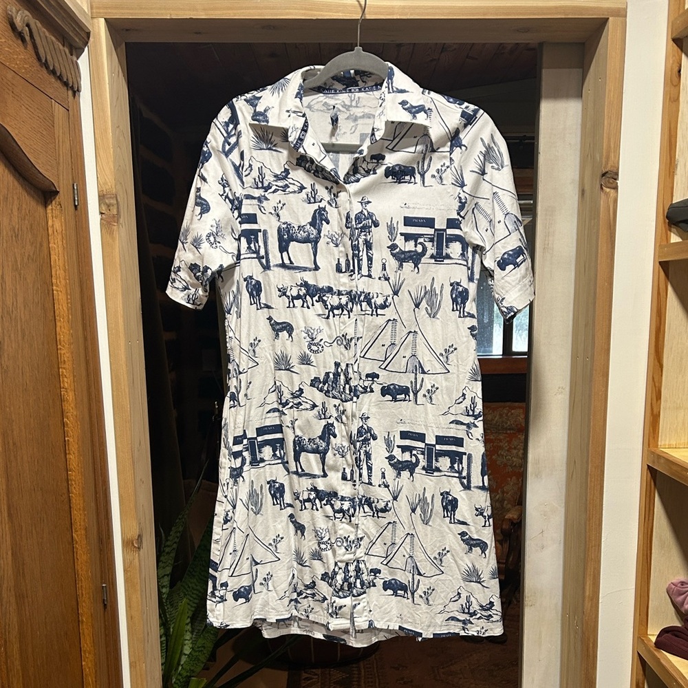 Katie Kime Marfa Toile Mini Dress